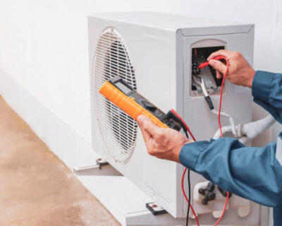 air-conditioner-technician-checking-air-conditioner-operation